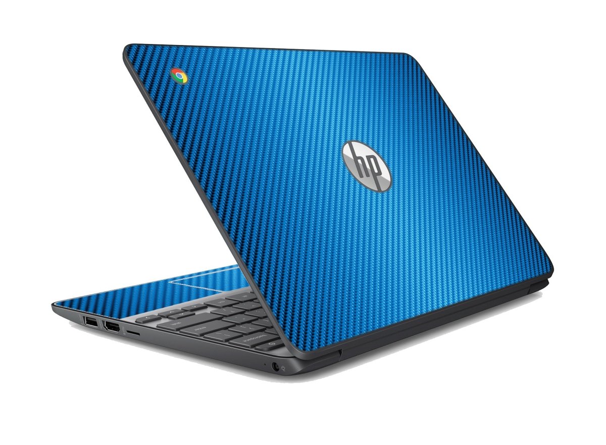 HP Chromebook 11 G5 BLUE CARBON FIBER Laptop Skin