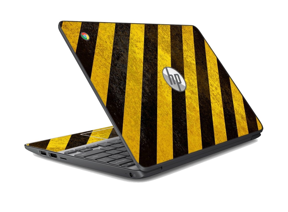 HP Chromebook 11 G5 EE CAUTION STRIPES Laptop Skin
