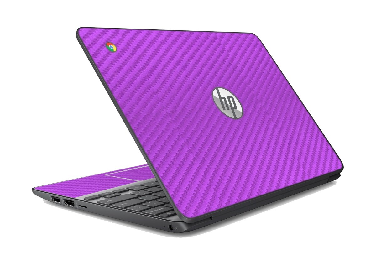 HP Chromebook 11 G3 PURPLE CARBON FIBER Laptop Skin