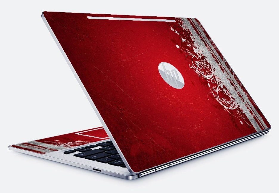 HP Chromebook 13 G1 RED GRUNGE Laptop Skin