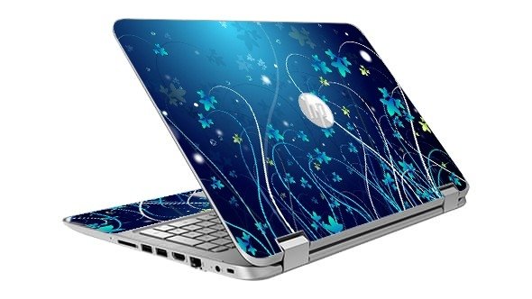 HP Pavilion X360 310 G2 BLUE FLOWERS Laptop Skin