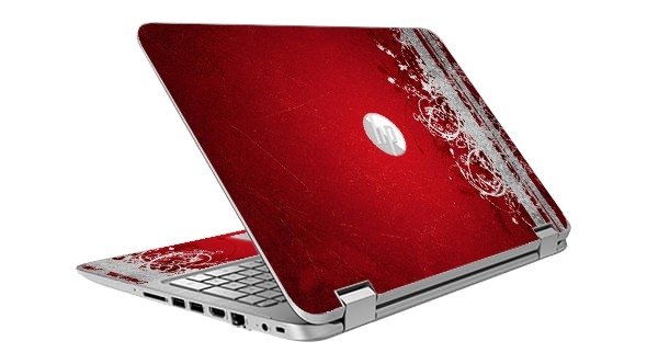 Envy 15 U011DX RED GRUNGE Laptop Skin