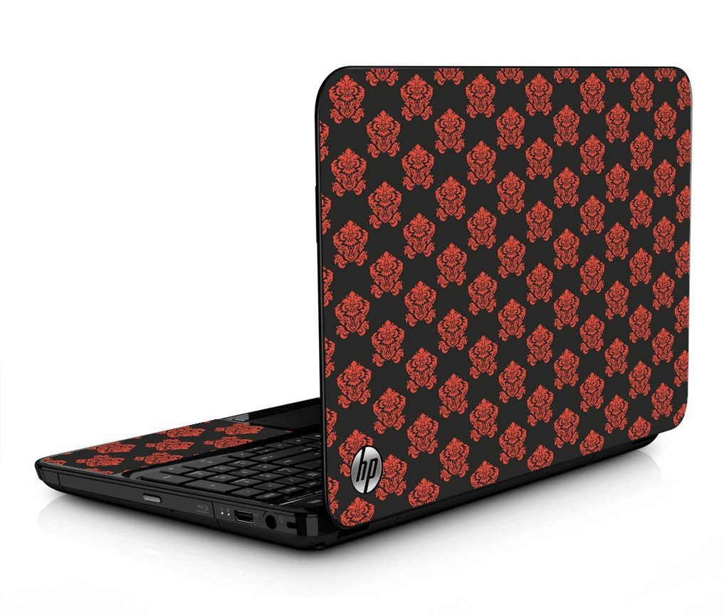 Black Flower Burst HPG6 Laptop Skin