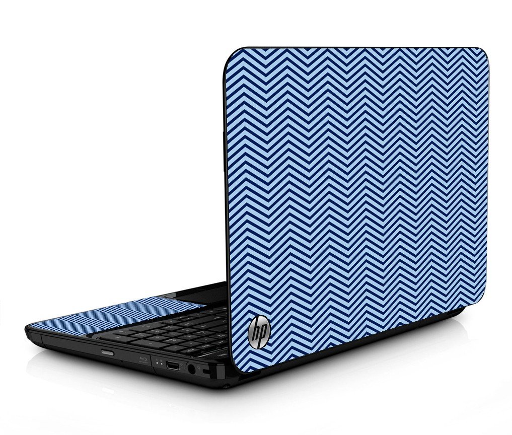 Blue On Blue Chevron HPG6 Laptop Skin