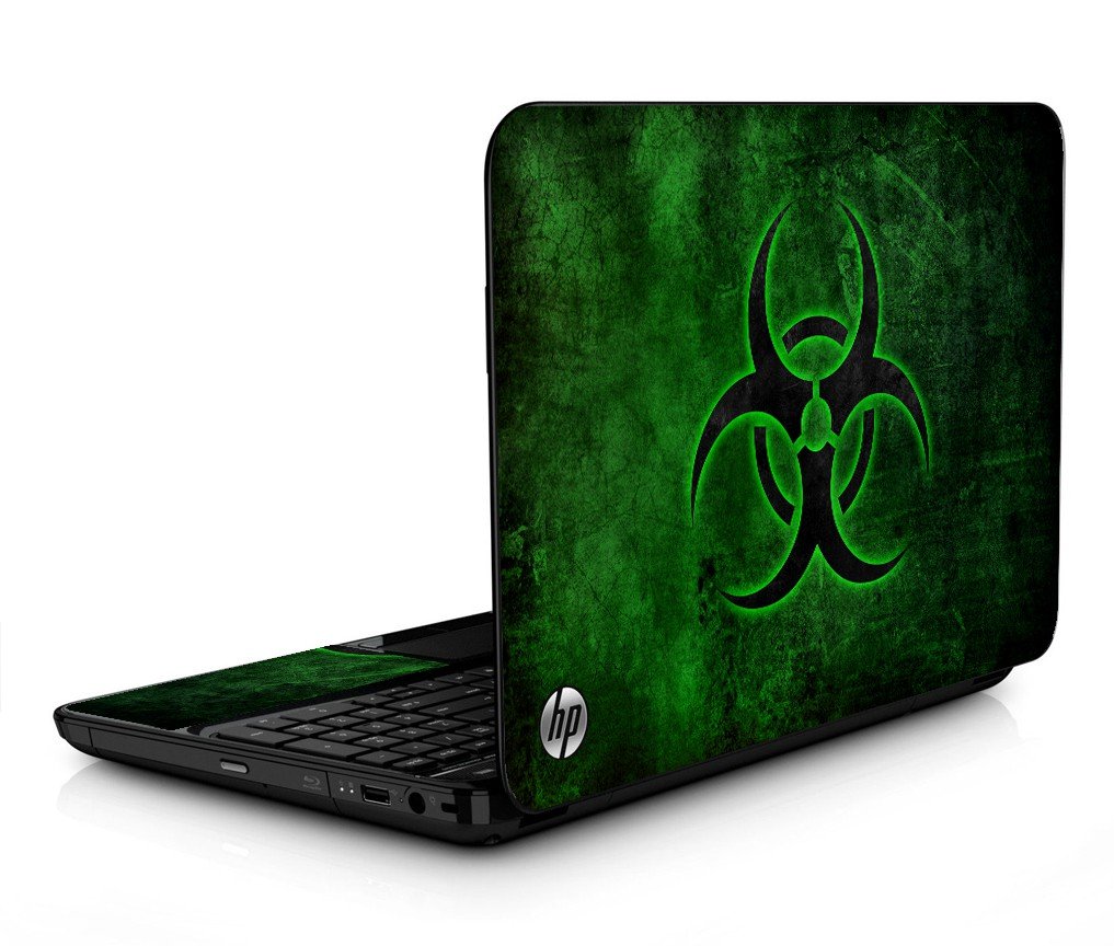 Green Biohazard HPG6 Laptop Skin
