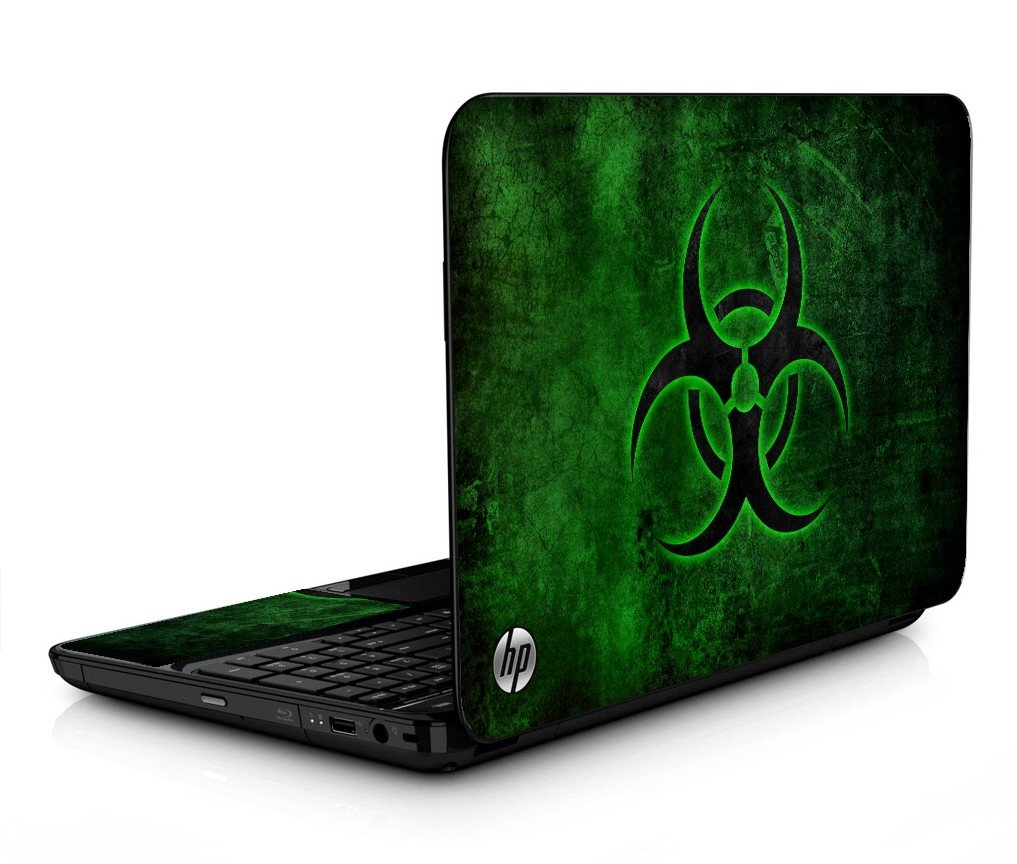 HP Pavilion G7- 2000 GREEN BIOHAZARD Laptop Skin