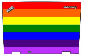 ThinkPad X1 CARBON HYBRID CN1515564554AREZ PRIDE FLAG Laptop Skin