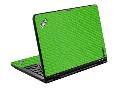 IBM/Lenovo Chromebook Yoga 11E G3 GREEN CARBON FIBER Laptop Skin