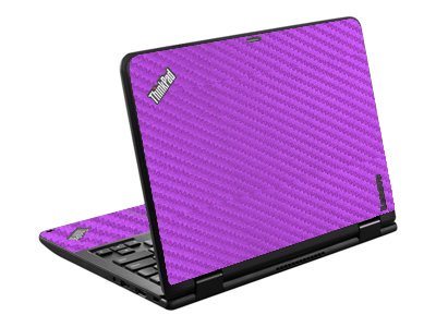 IBM/Lenovo Chromebook Yoga 11E G3 PURPLE CARBON FIBER Laptop Skin