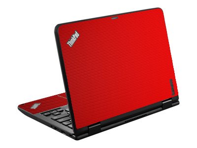 IBM/Lenovo Chromebook Yoga 11E G3 RED CARBON FIBER Laptop Skin