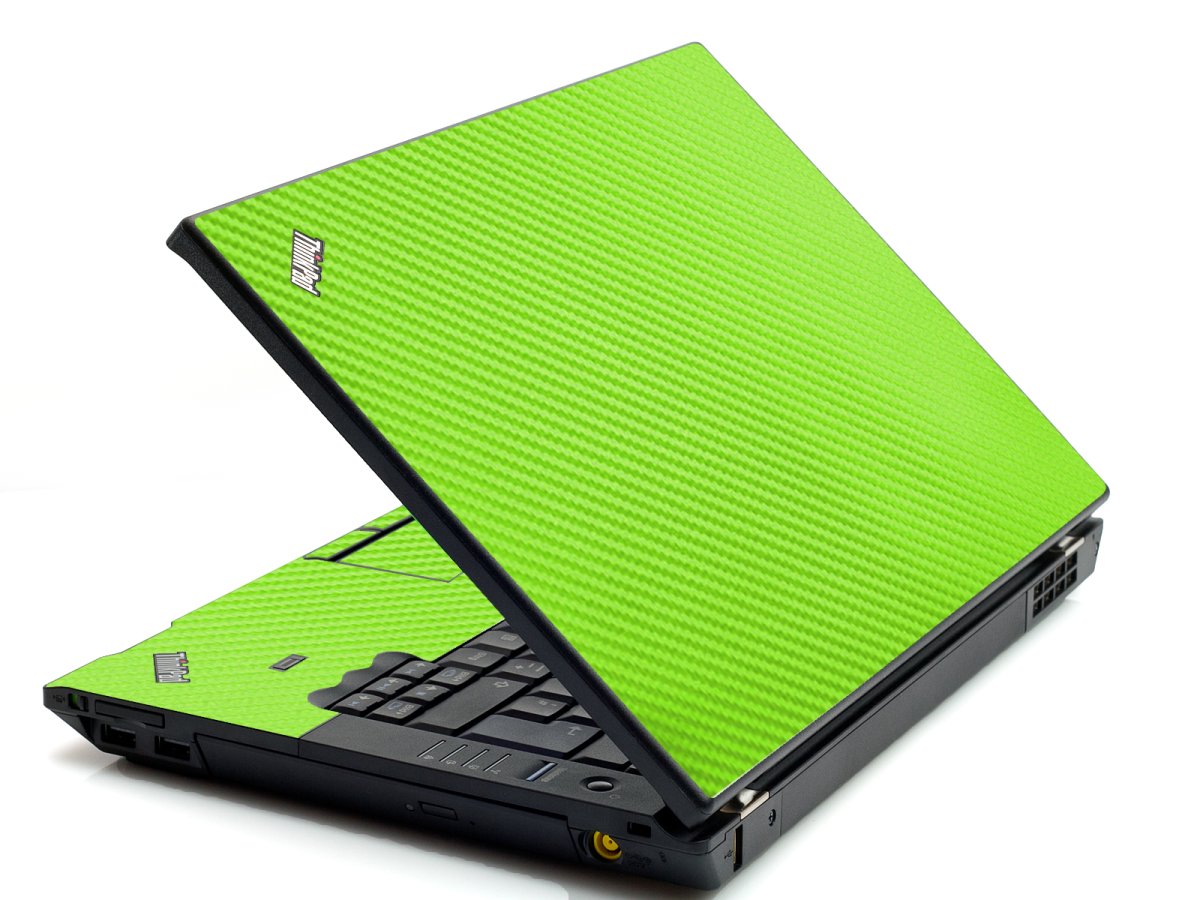 Green Carbon Fiber IBM L412 Laptop Skin