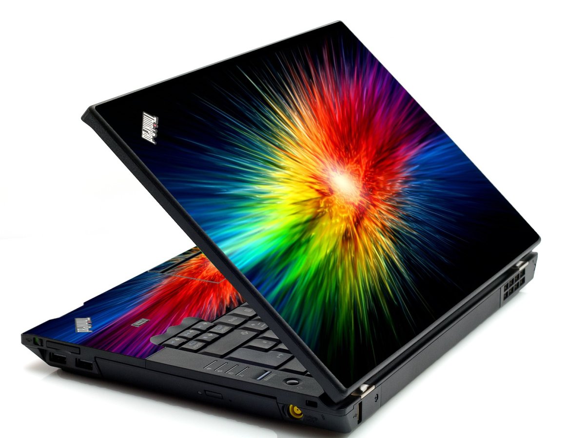Rainbow Burst IBM L412 Laptop Skin