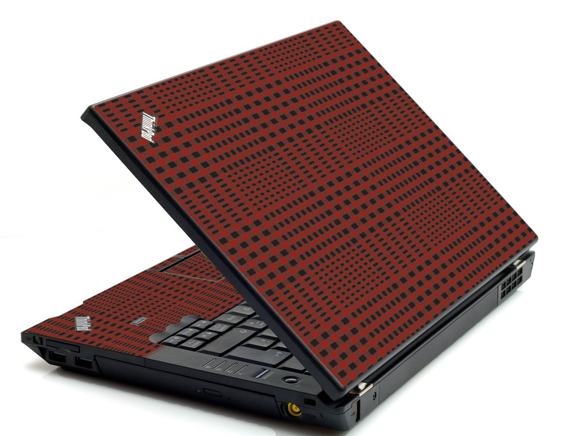 Red Flannel IBM L412 Laptop Skin