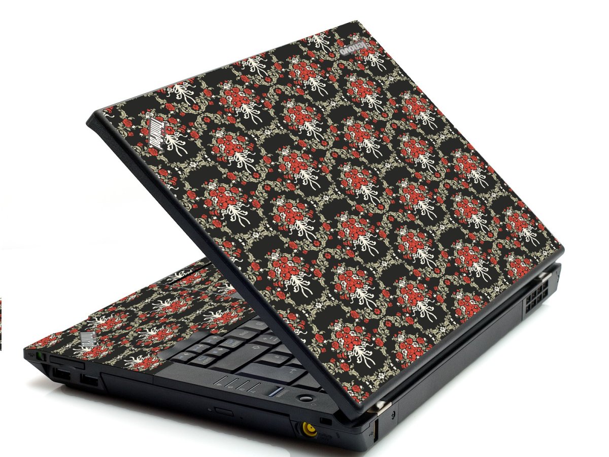 Flower Black Versailles IBM Sl400 Laptop Skin