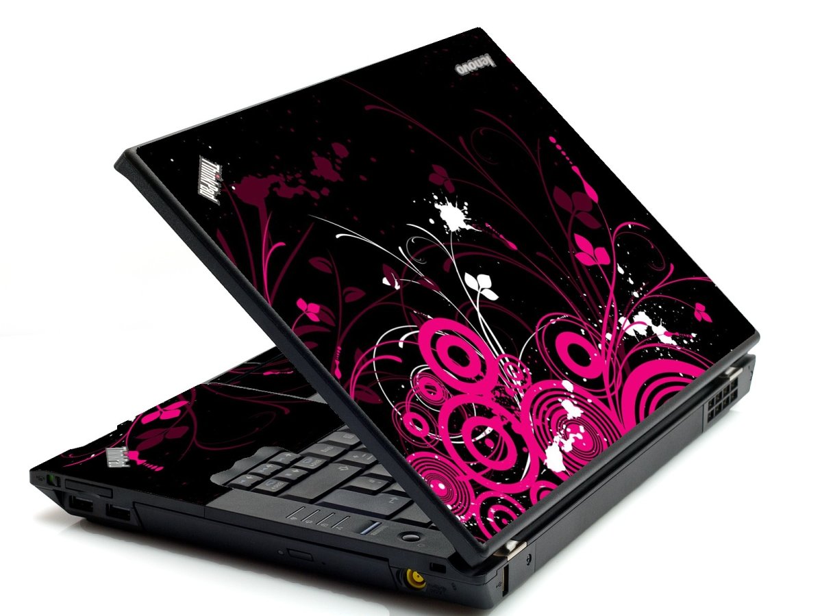 ThinkPad L440 BLACK AND PINK BUTTERFLY Laptop Skin