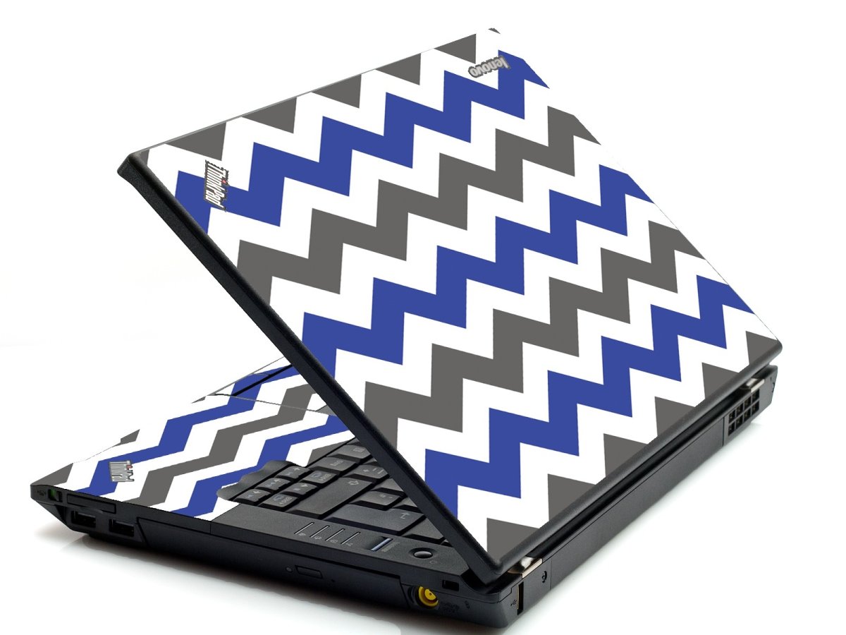 ThinkPad W520 GREY BLUE CHEVRON Laptop Skin