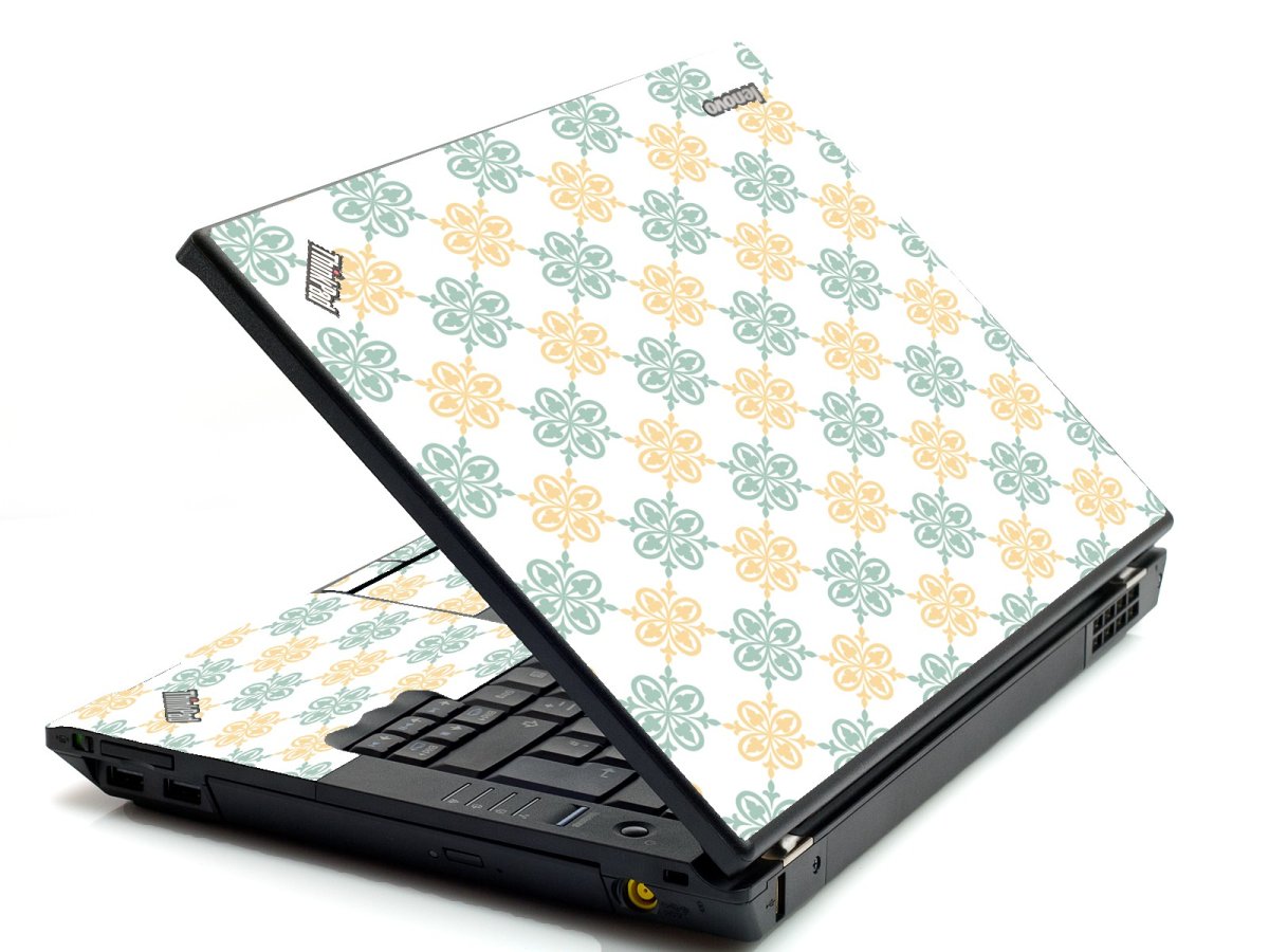 Yellow Green Flowers IBM Sl400 Laptop Skin