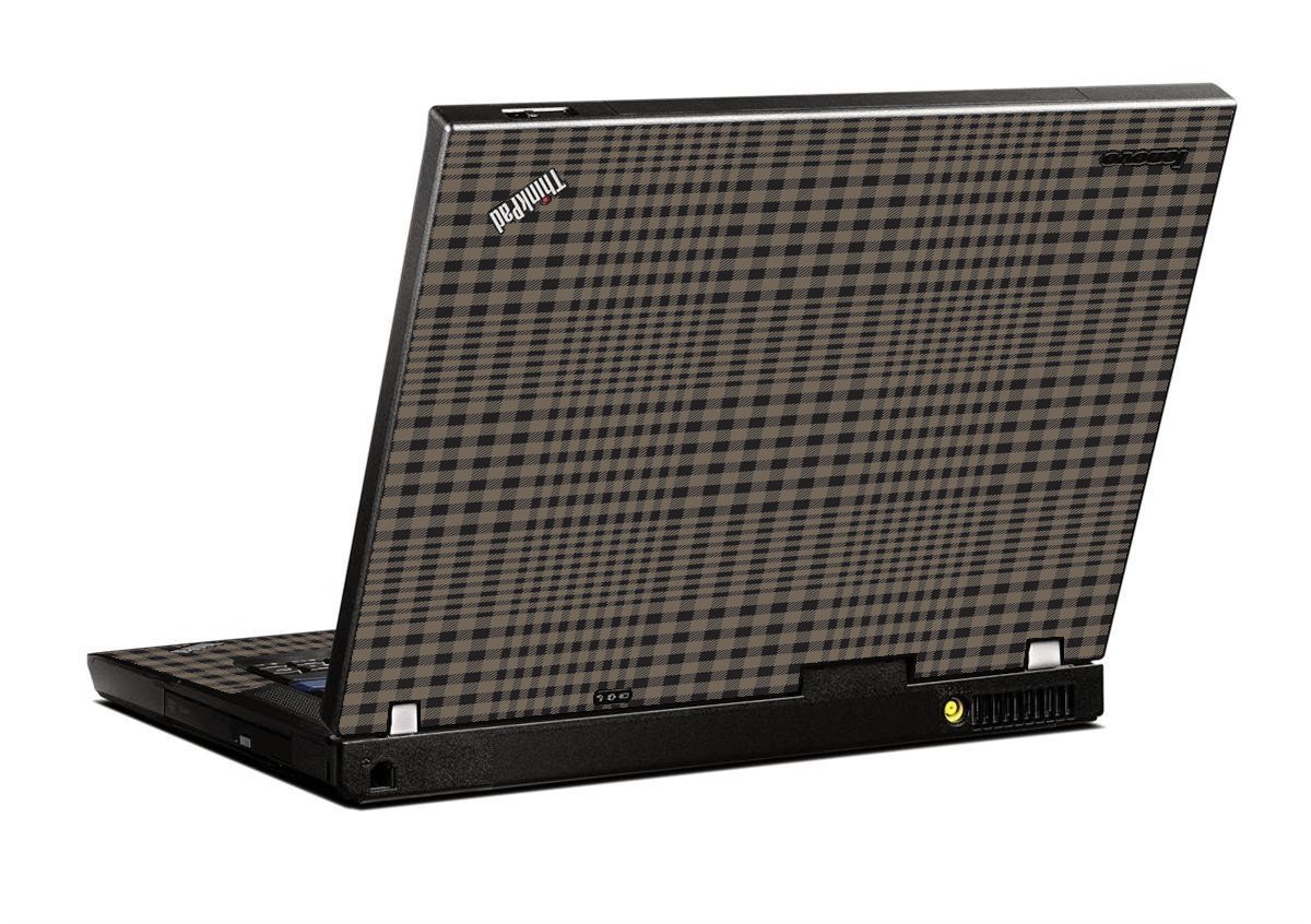 Beige Plaid IBM T400 Laptop Skin