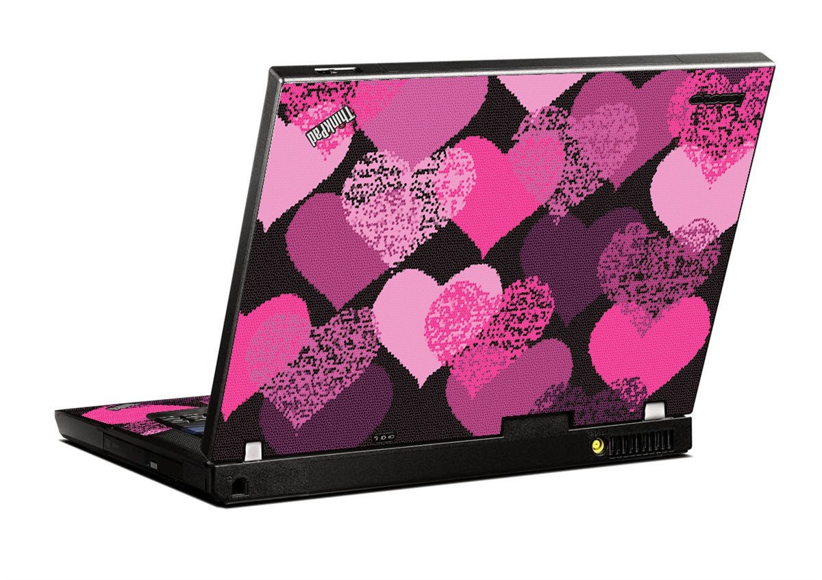 Pink Mosaic Hearts IBM T400 Laptop Skin