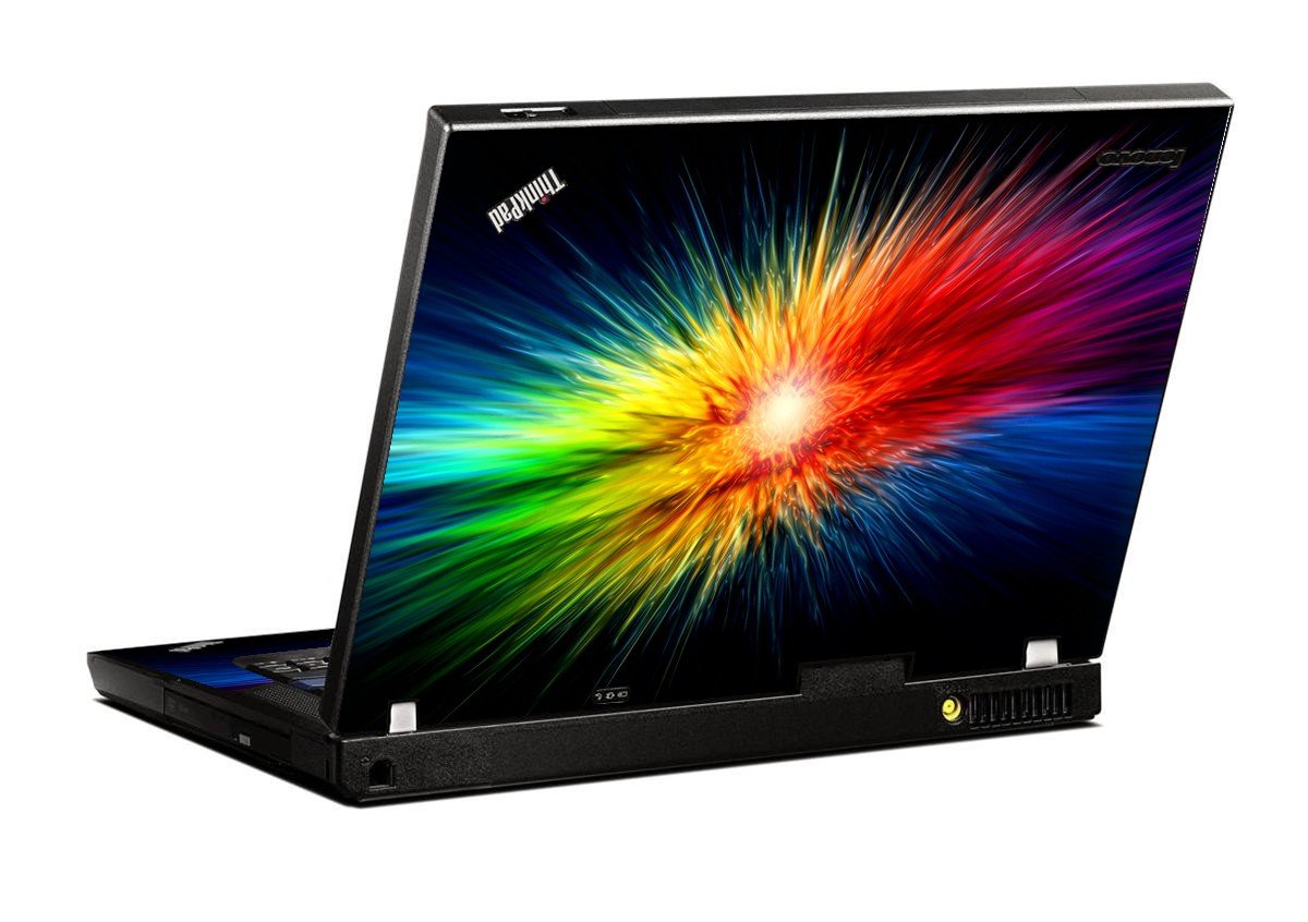 Rainbow Burst IBM T400 Laptop Skin