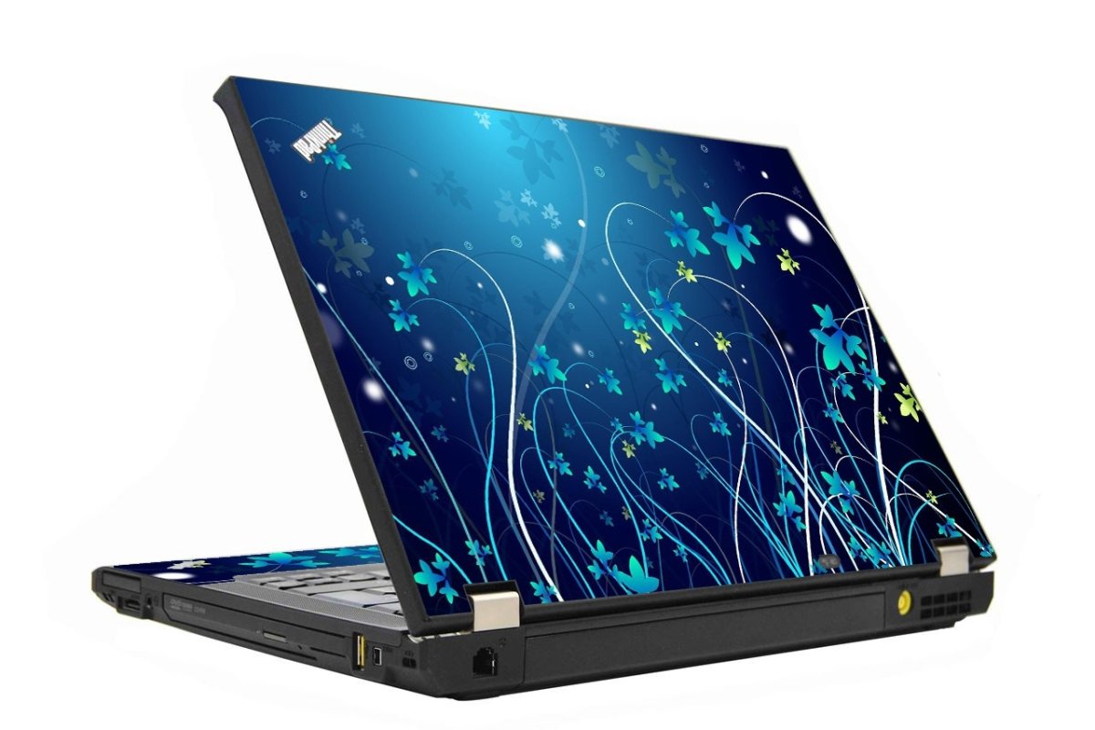 ThinkPad X201 BLUE FLOWERS Laptop Skin