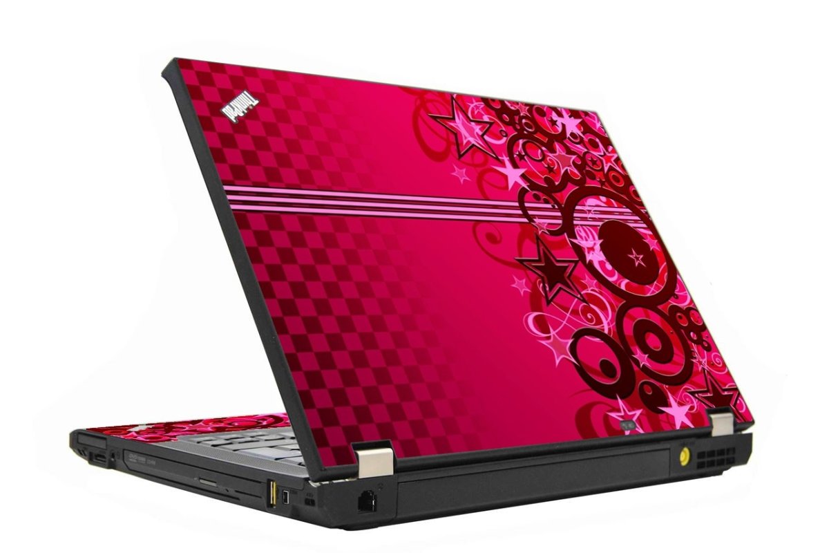 ThinkPad X201 PINK GRUNGE STARS Laptop Skin