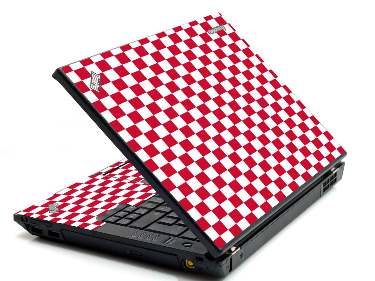 Red Checkered IBM T420 Laptop Skin