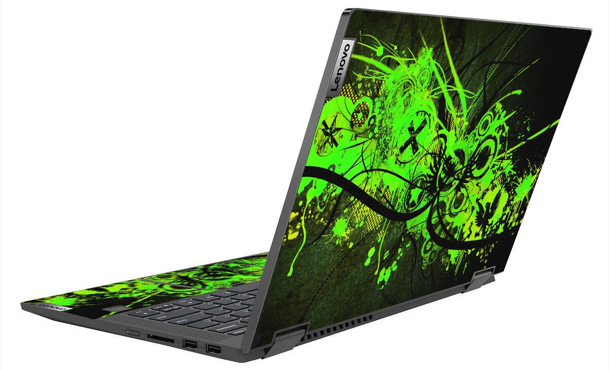 IdeaPad Flex 5 14ITL05 GRAFFITI GREEN Laptop Skin