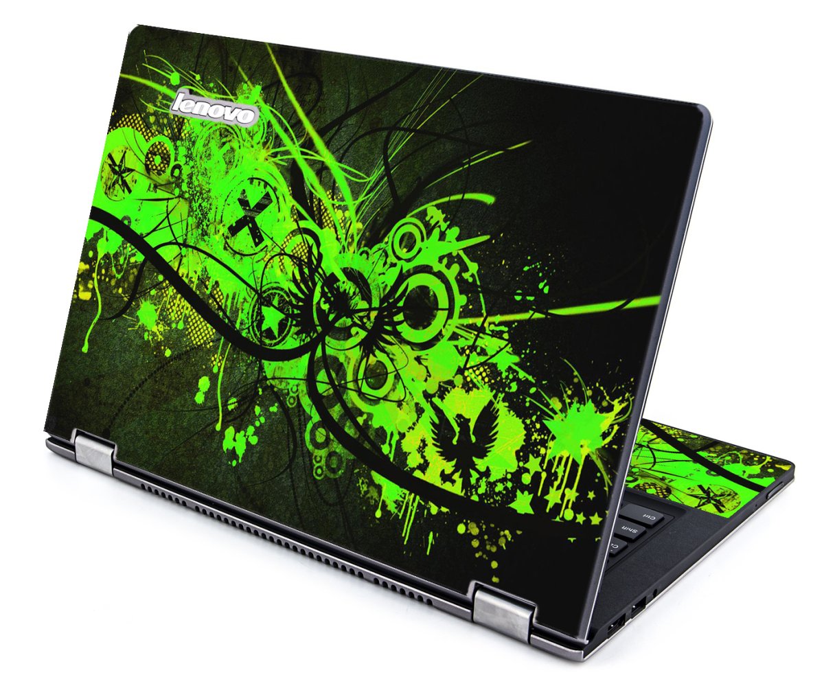 IdeaPad Yoga 13 GRAFITTI GREEN Laptop Skin