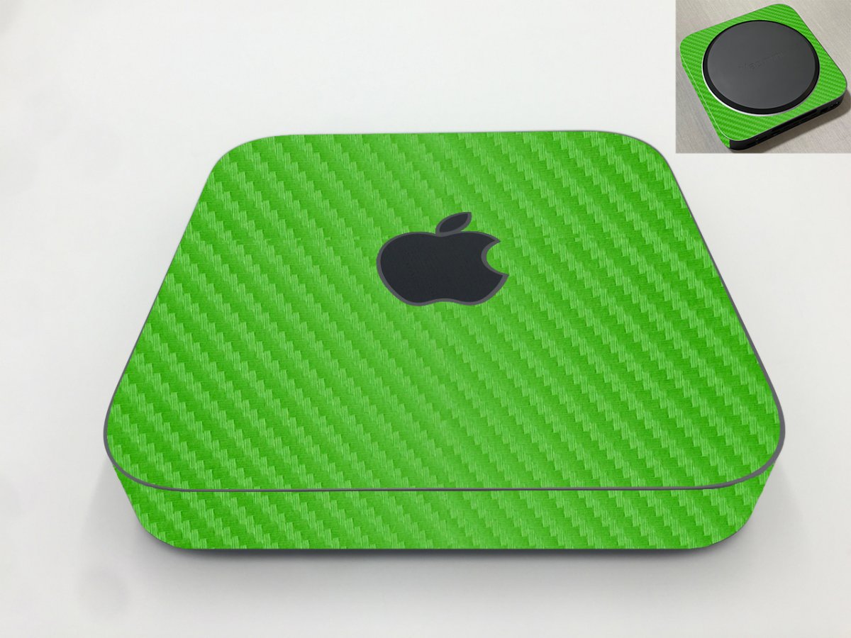Apple iMac Mini A1993 GREEN CARBON FIBER Laptop Skin