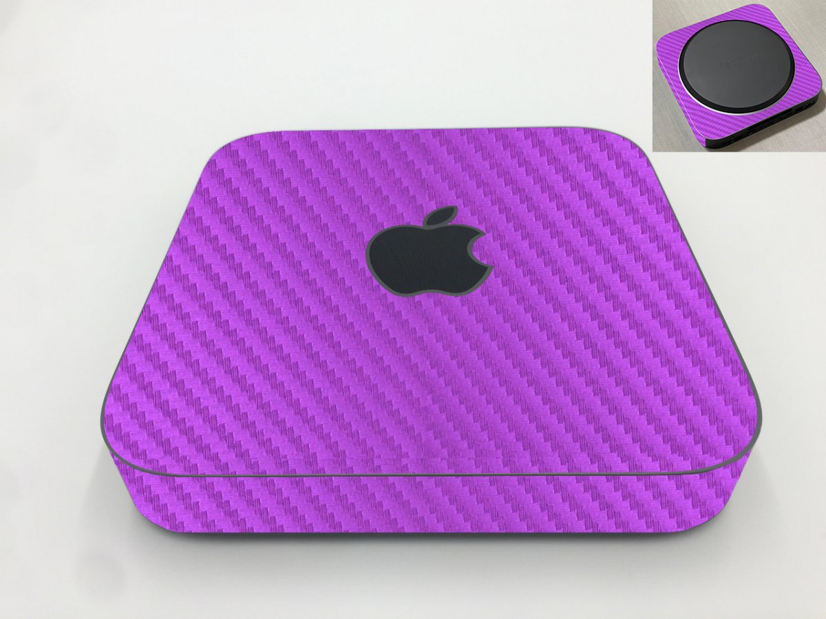 Apple iMac Mini A1993  PURPLE CARBON FIBER Laptop Skin