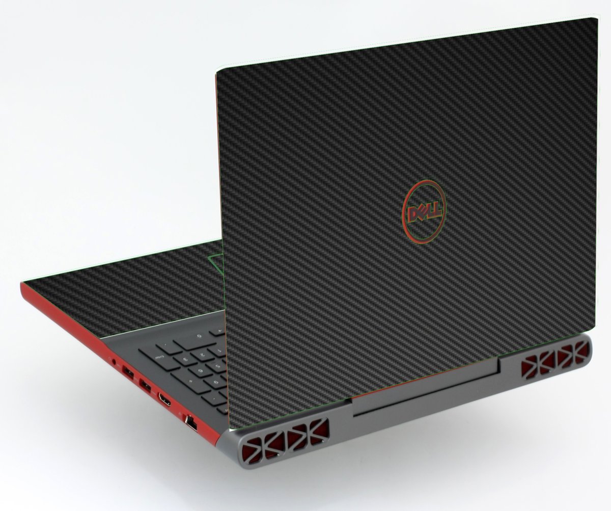 Dell Inspiron 15 7567  BLACK CARBON FIBER Laptop Skin