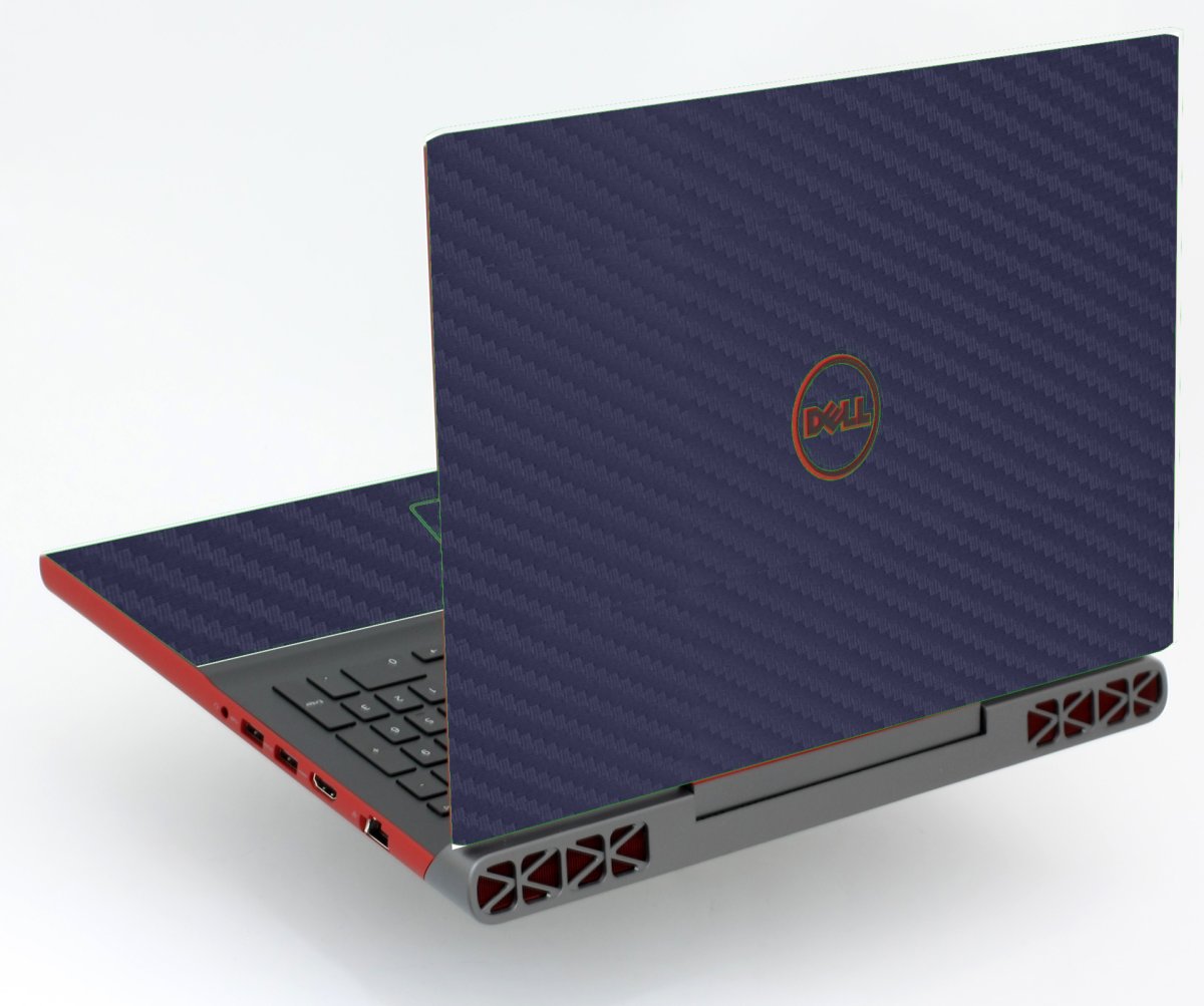 Dell Inspiron 15 7568  BLUE CARBON FIBER Laptop Skin