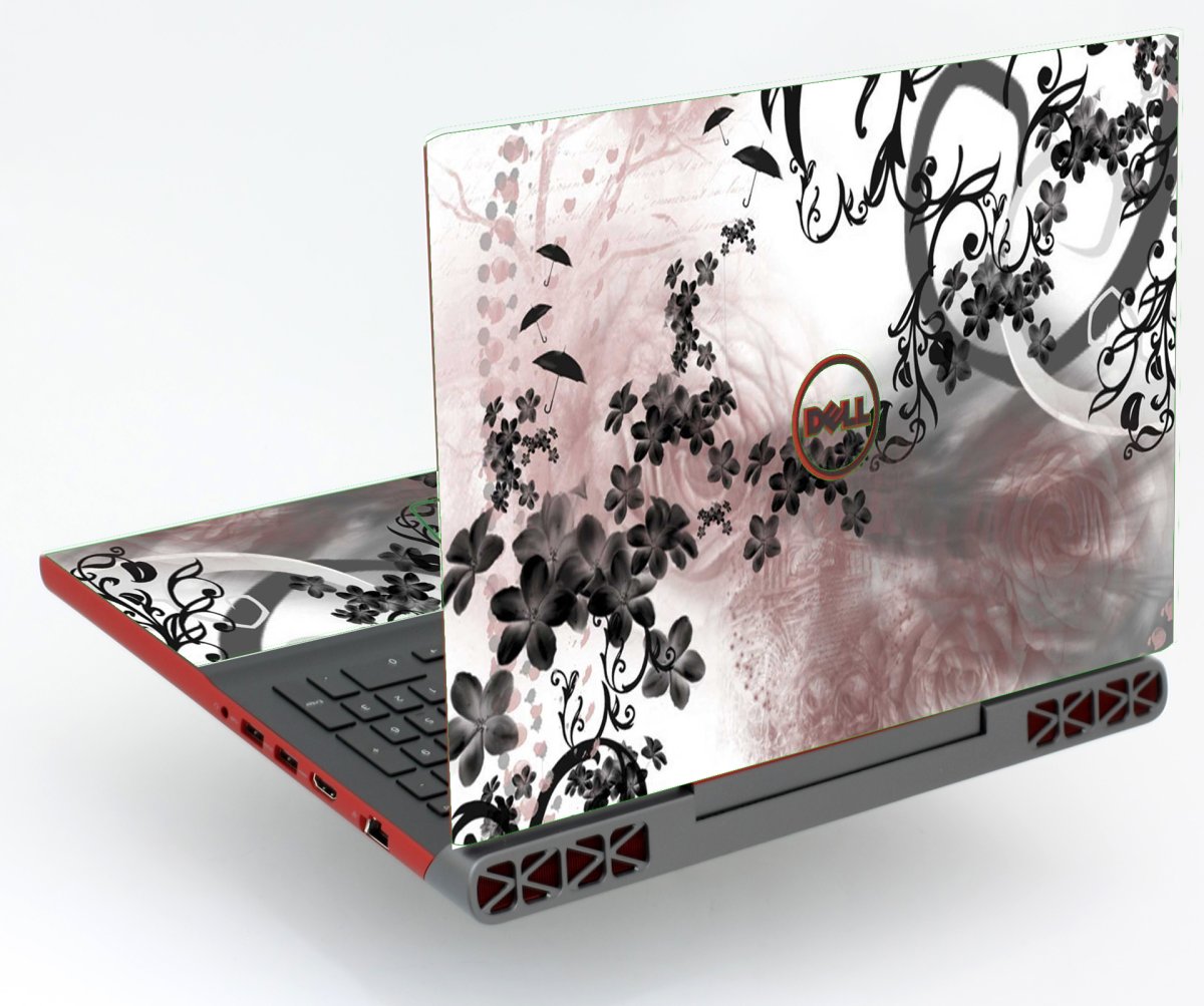 Dell Inspiron 15 7568  FLOWERS AND UMBRELLAS Laptop Skin