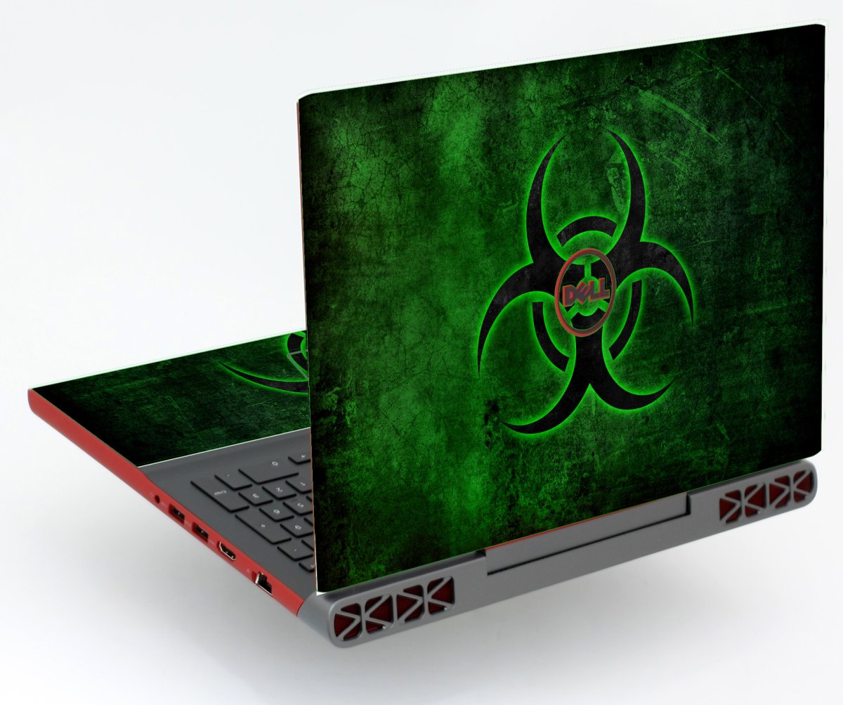 Dell Inspiron 15 7567  GREEN BIOHAZARD Laptop Skin