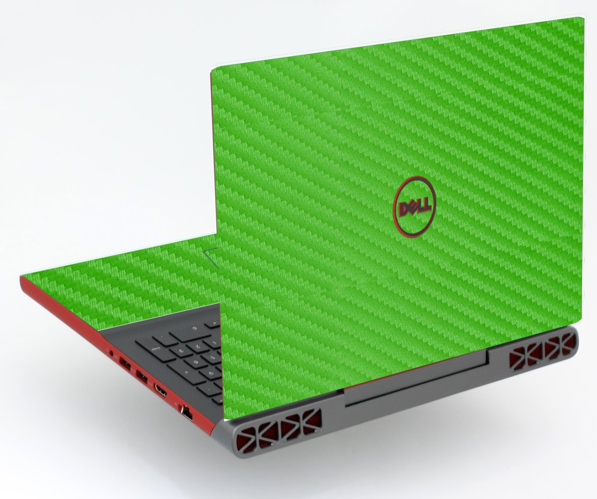 Dell Inspiron 15 7568  GREEN CARBON FIBER Laptop Skin