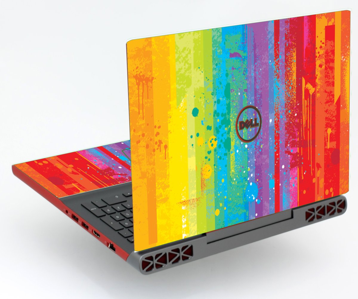 Dell Inspiron 15 7547  GRUNGE RAINBOW Laptop Skin
