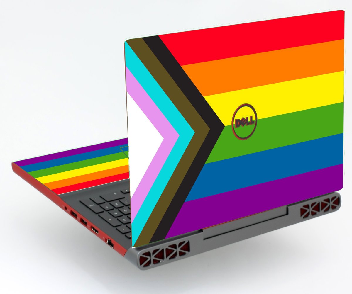 Dell Inspiron 15 7567  PROGRESSIVE PRIDE FLAG Laptop Skin
