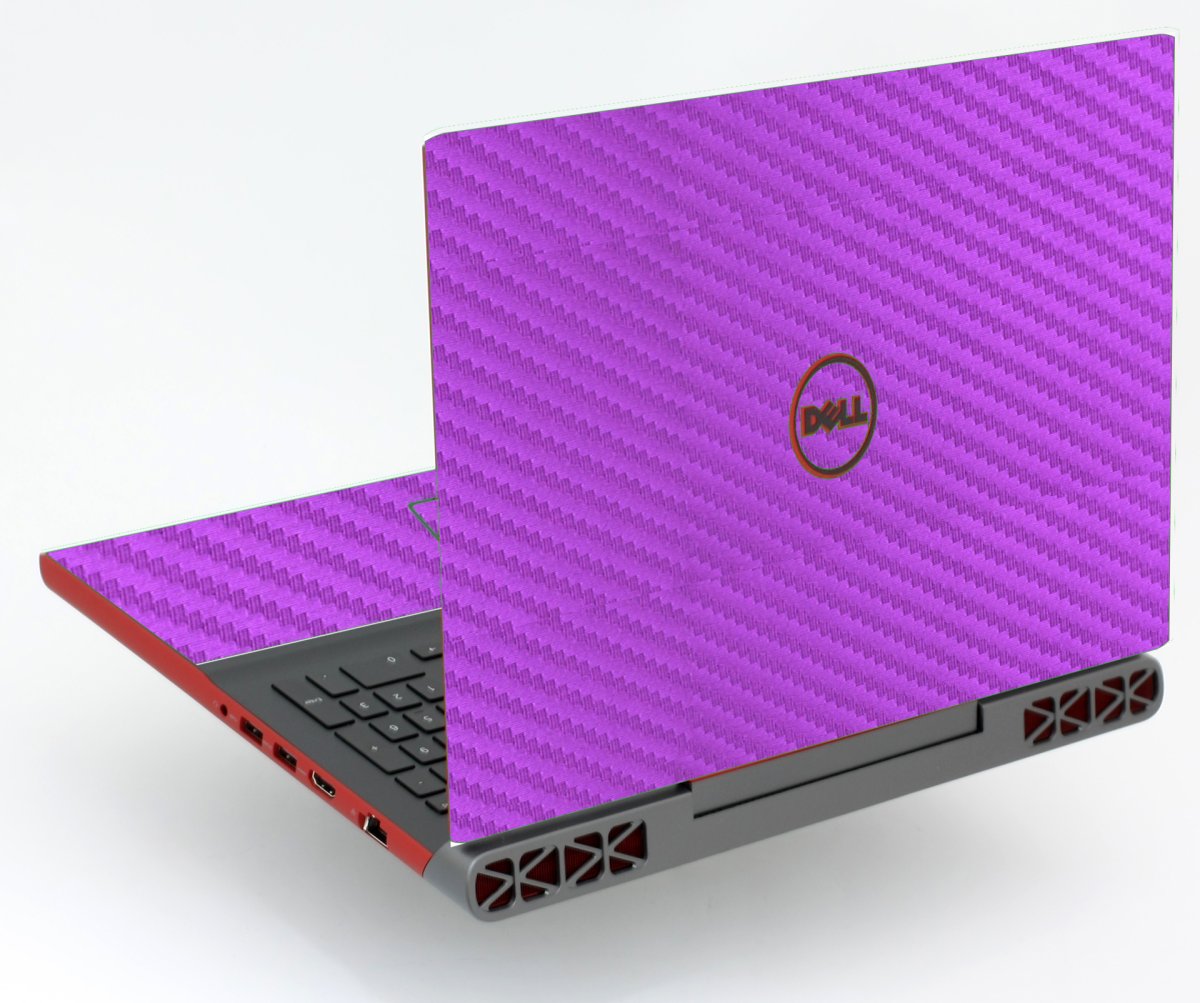 Dell Inspiron 15 7568  PURPLE CARBON FIBER Laptop Skin