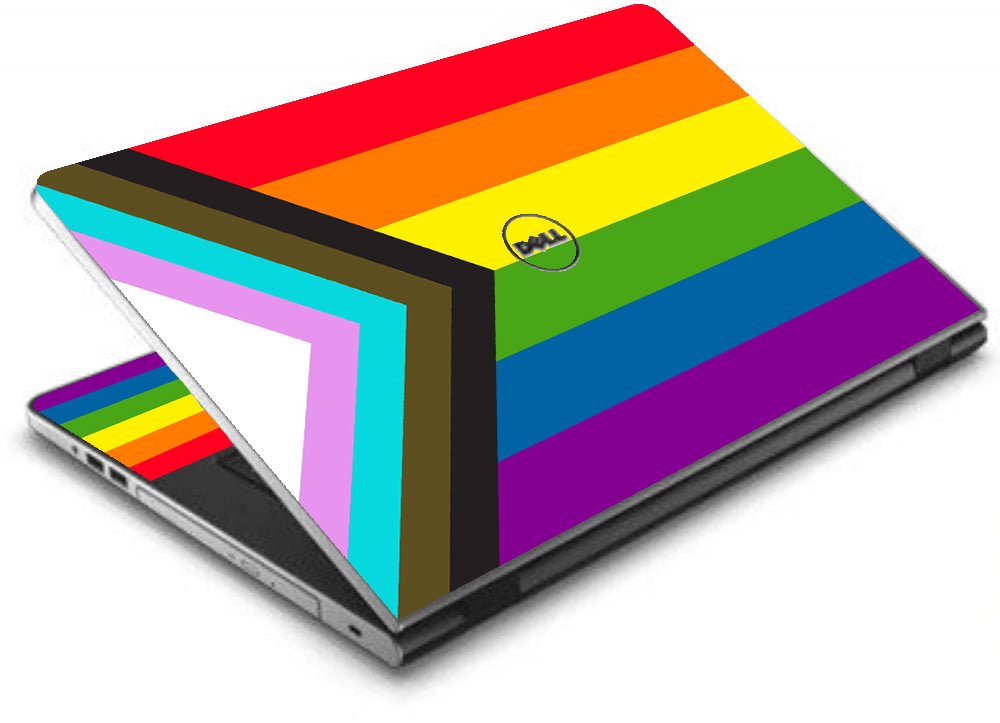 Dell Inspiron 17 5000 Series  PROGRESSIVE PRIDE FLAG Laptop Skin