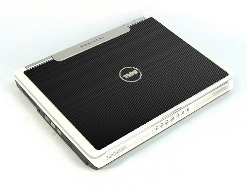 Dell Inspiron E1405/ 640M  BLACK CARBON FIBER Laptop Skin