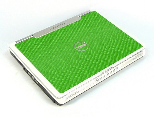 Dell Inspiron E1405/ 640M  GREEN CARBON FIBER Laptop Skin