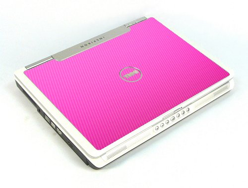 Dell Inspiron E1405/ 640M  PINK CARBON FIBER Laptop Skin