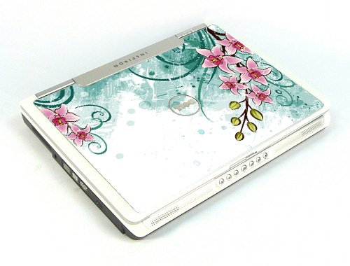 Dell Inspiron 6000  PINK LILY WATERCOLOR Laptop Skin