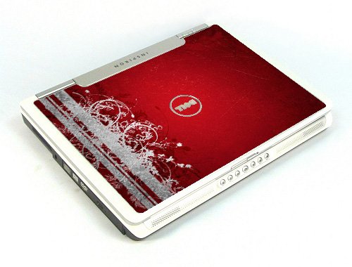 Dell Inspiron E1405/ 640M  RED GRUNGE Laptop Skin