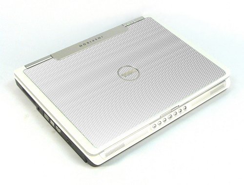 Dell Inspiron E1405/ 640M  WHITE CARBON FIBER Laptop Skin