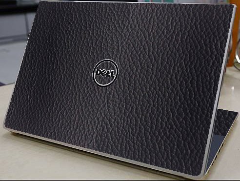 Dell Inspiron 15 7000 (P61F)  BLACK LEATHER Laptop Skin