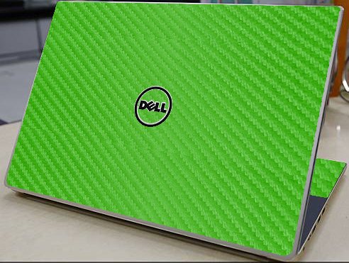 Dell Inspiron 15 7000 (P61F)  GREEN CARBON FIBER Laptop Skin