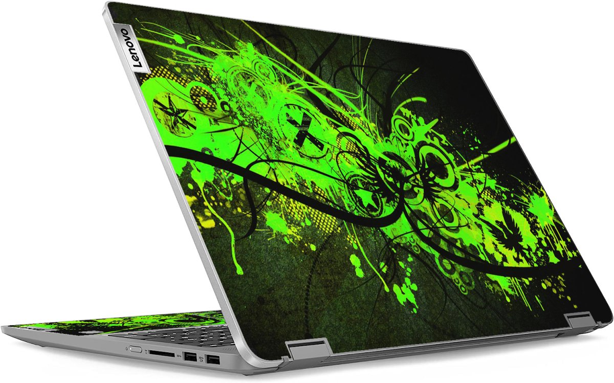 IdeaPad Flex 5 16ABR8 GRAFFITI GREEN Laptop Skin