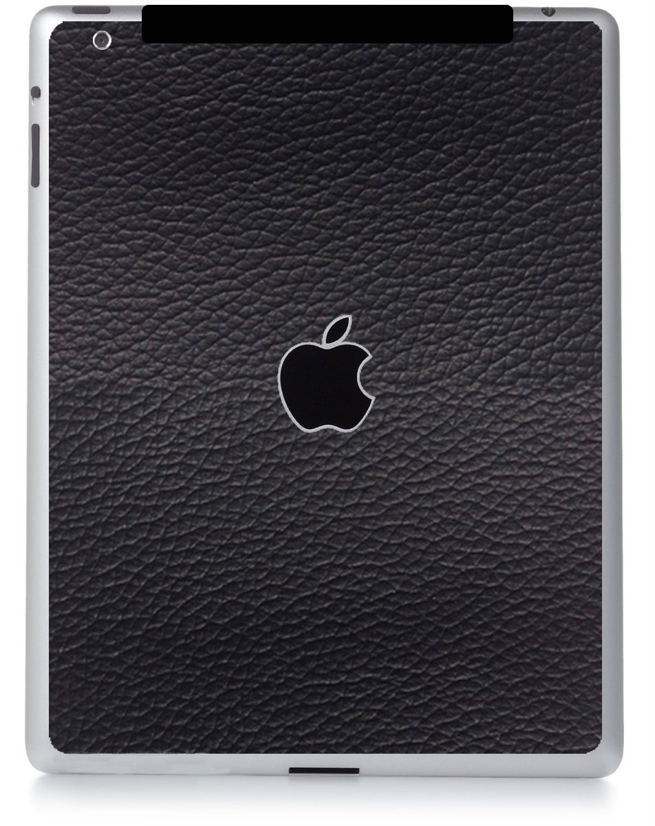 Apple iPad 3 A1430 (Wifi, Cell) BLACK LEATHER Laptop Skin